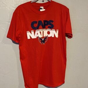 Washington Capitals Fanatics Branded Hometown Graphic T-Shirt - Red - Mens NWT